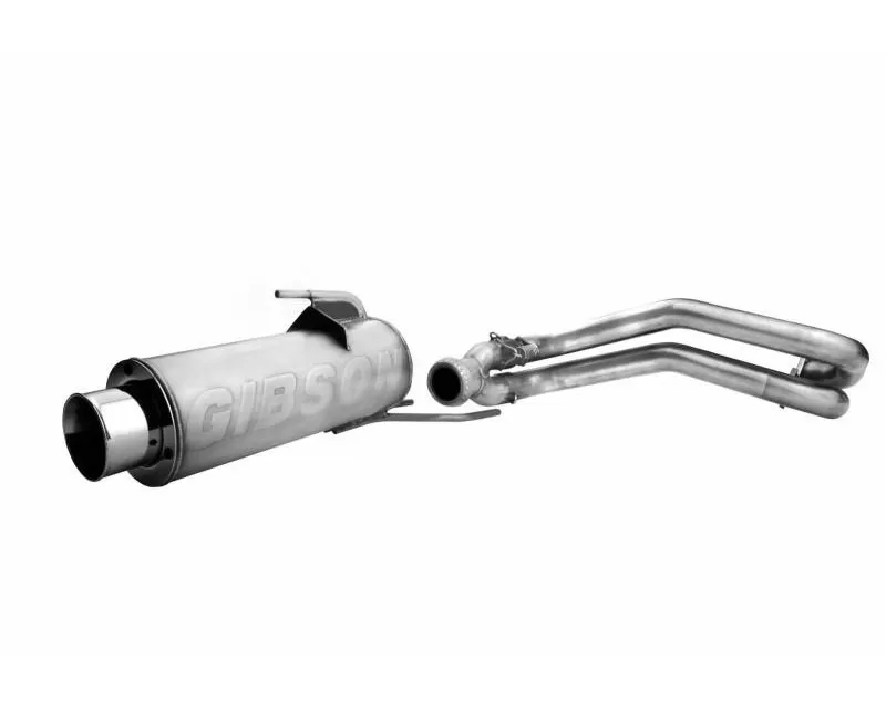 Gibson Performance Stainless Full Exhaust System with Round Straight Cut Tip Polaris Ranger RZR 800 2008-2012 - 98001