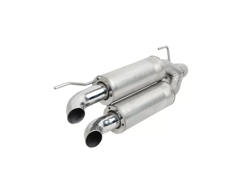 Gibson Performance Stainless Slip-On Dual Muffler Exhaust with Round Straight Cut Tips Polaris RZR XP 900 2011-2013 - 98013