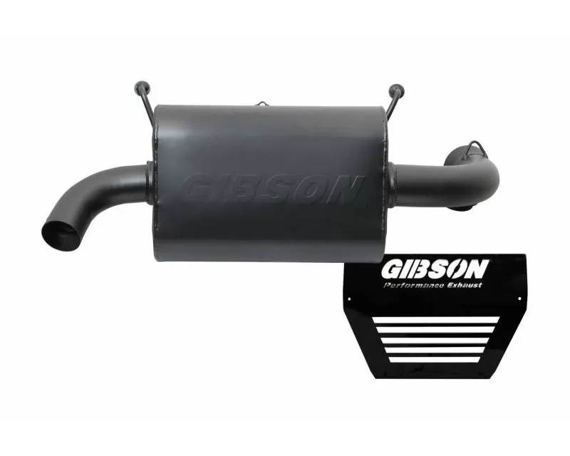 Gibson Performance Black Ceramic Slip-On Single Muffler Exhaust with Round Straight Cut Turn Down Tip Polaris RZR XP 1000 | RS1 2015-2018 - 98020