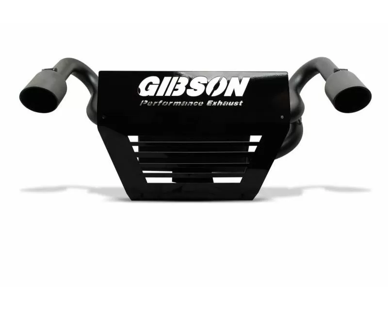 Gibson Performance Black Ceramic Slip-On Dual Muffler Exhaust with 4 Inch Intercooled Slash Tips Polaris RZR XP 1000 | RS1 2015-2017 - 98022