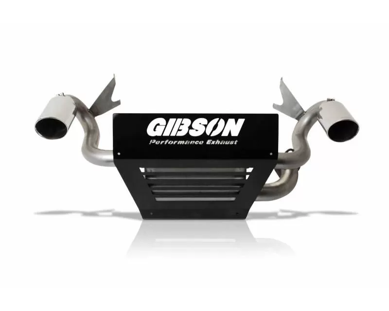 Gibson Performance Stainless Slip-On Dual Muffler Exhaust with 4 Inch Intercooled Slash Tips Polaris RZR XP 1000 Turbo 2016-2022 - 98025