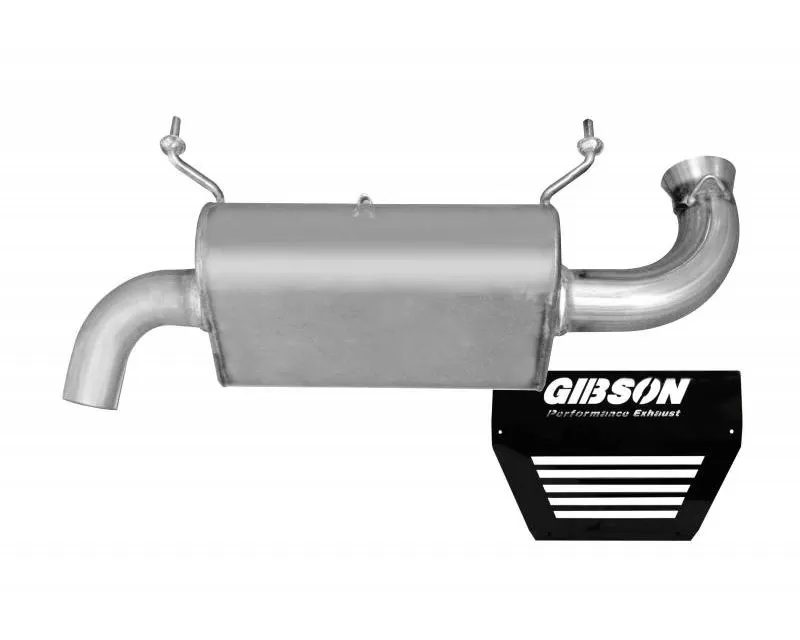 Gibson Performance Stainless Slip-On Single Muffler Exhaust with Turn Down Tip Polaris RZR XP 1000 Turbo 2016-2022 - 98027