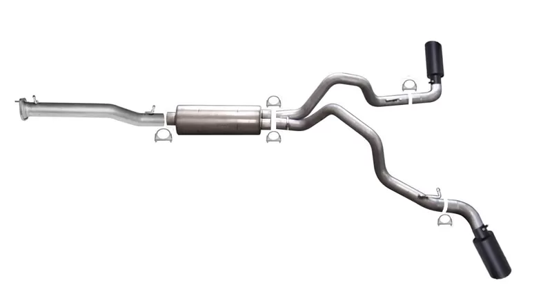 Gibson Performance Stainless Black Elite Catback Dual Extreme Exhaust System - 65652B