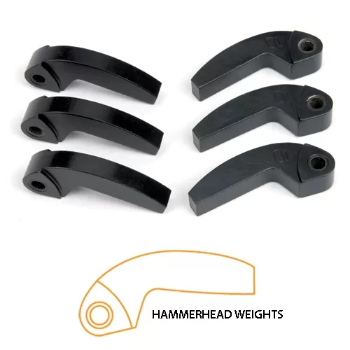 Speedwerx Hypershift Hammerhead Machined Weight Set Polaris RZR 800 10-16 - 3HAMMERHEADWEIGHTS