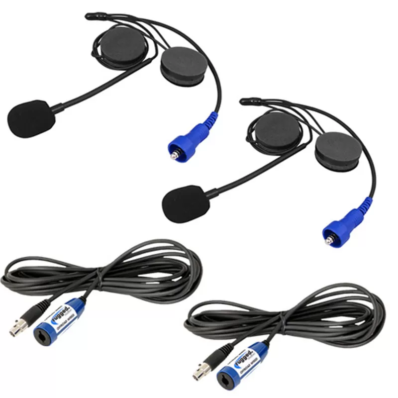 Rugged Radios "Plus 2" Helmet Kit and Cable Expansion Kit - PLUS2-HK