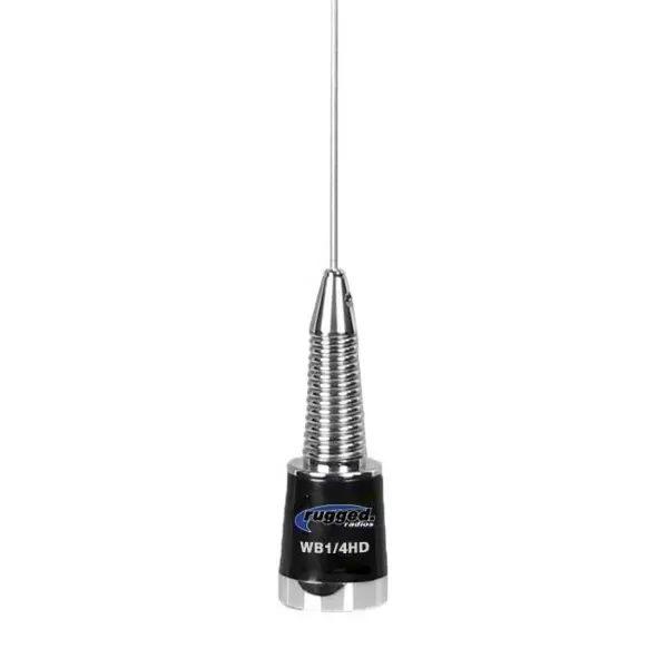 Rugged Radios UHF/VHF Wide Band with Spring 1/4 Wave Antenna - WB-1/4W-HD