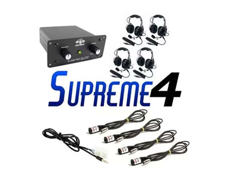 PCI Race Radios Supreme 4 Seat Package Radio Kit with Headsets - 1268