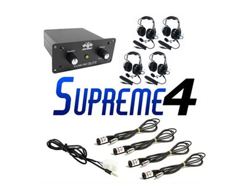 PCI Race Radios Supreme 4 Seat Package with Bluetooth & Headsets - 2505