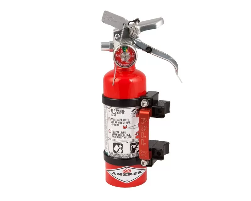 Axia Alloys Quick Release Fire Extinguisher Mount w/ 1.4lb Halotron Red - MODFM1.4HR
