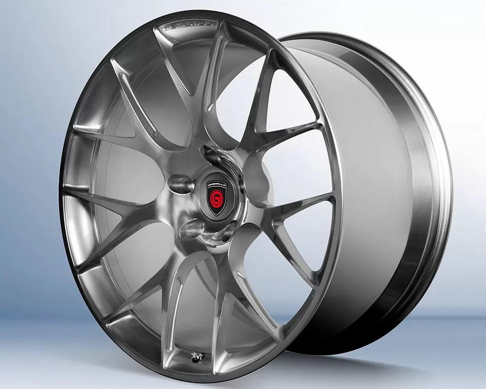 Gemballa GRS-F1 Diamond | Silver 21x12 Centerlock Monoblock Forged Wheel Porsche 991 Turbo | Turbo S 14-19 - GRS-F1_21x12DS_CEN