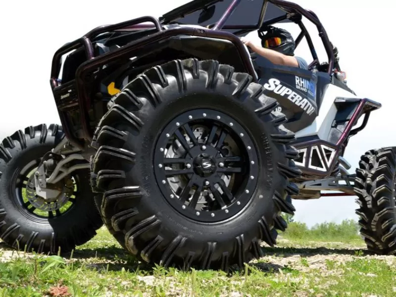 SuperATV Mounted Tires Terminator w/Bandit H Wheel Black 29.5x10-12 Tire Size - TER2951012-BAN1274156HBLK12
