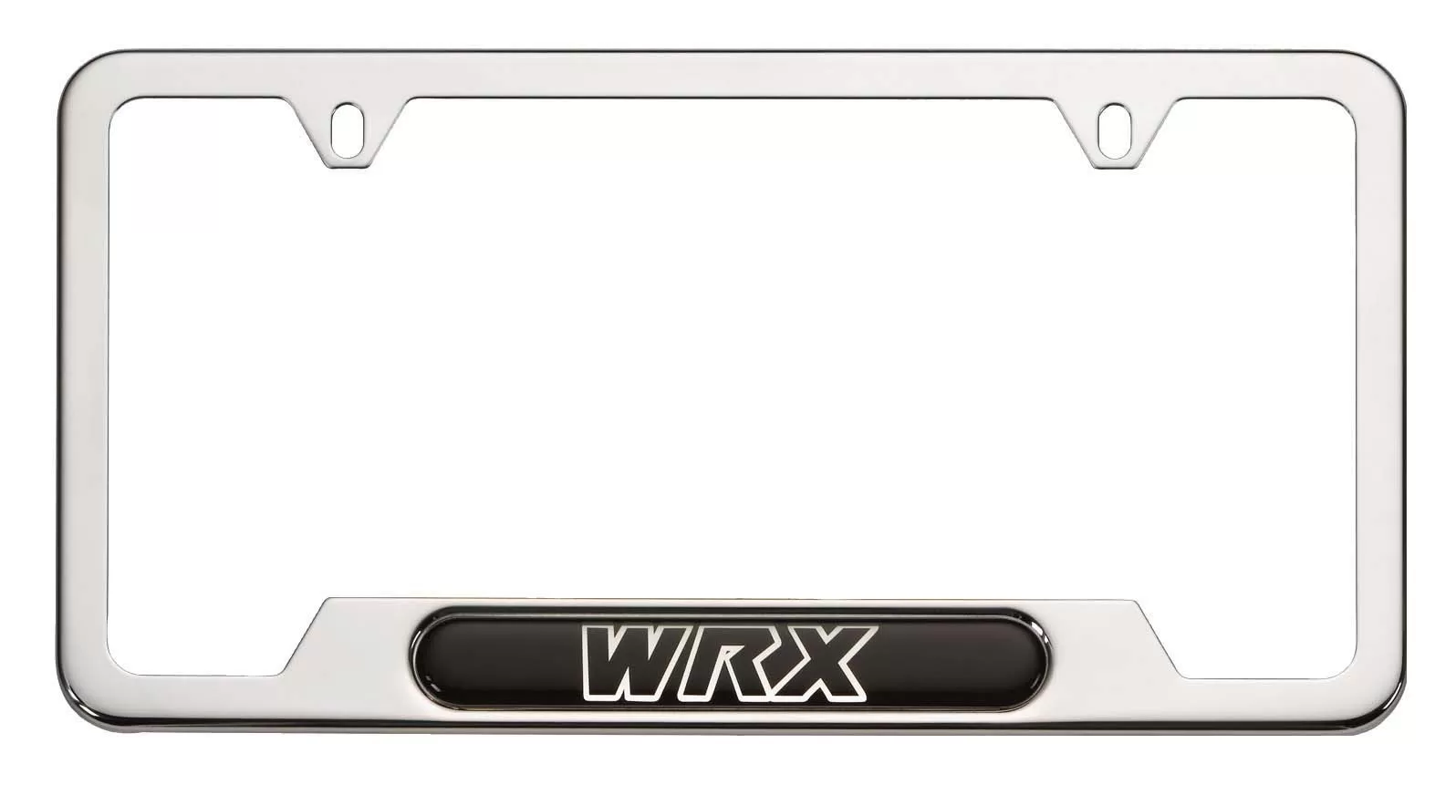 Genuine Subaru Polished Stainless Steel License Plate Frame (WRX) - SOA342L122