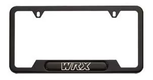 Genuine Subaru License Plate Frame, Matte Black (WRX) - SOA342L125