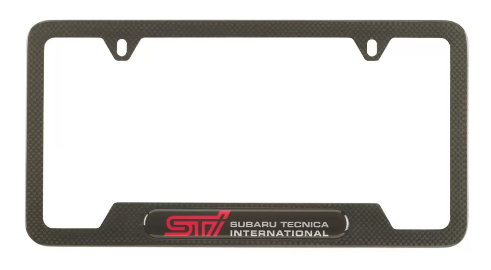 Genuine Subaru License Plate Frame - Carbon Fiber (STi) - SOA342L145