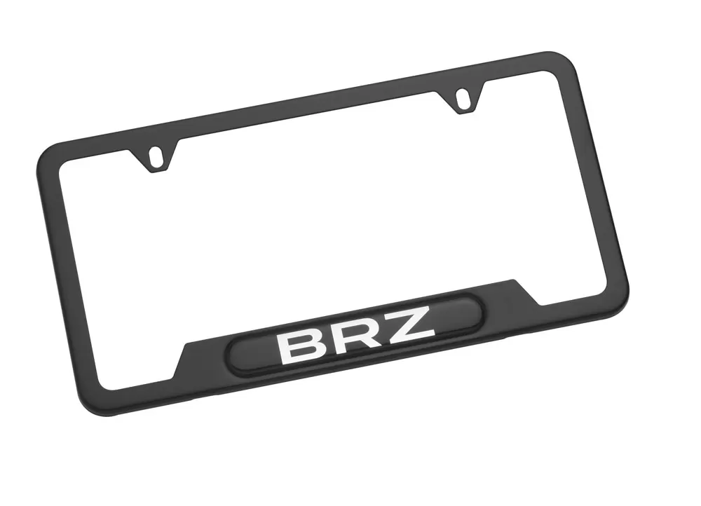 Genuine Subaru BRZ Matte Black License Plate Frame - SOA342L146