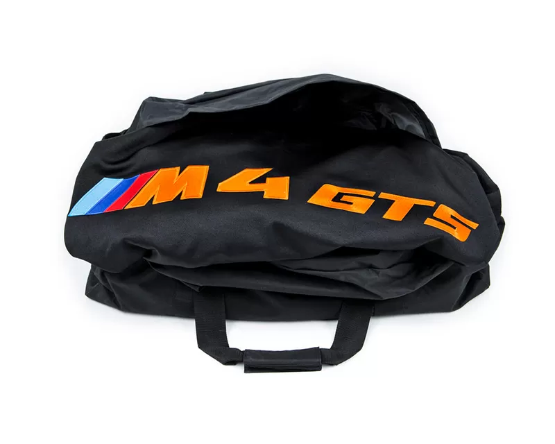RKP M4 GTS Car Cover Black with Orange Lettering BMW F82 M4 GTS 2016-2020 - IND-M4GTS-Cover-BO