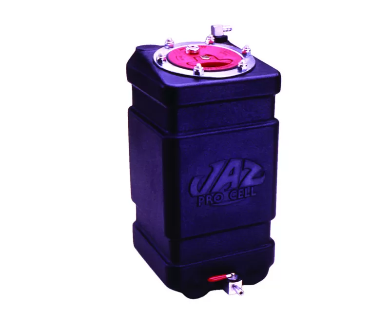 JAZ 1-Gallon Jr Dragster Fuel Cell 14"x10"x9" with -8AN Outlet - 230-001-NF