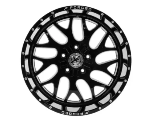 XF Off-Road XFX-301 Wheel 20x10 6x135|6x139.7 -24mm Black Milled Window - XFX-301201061351397-24BMW