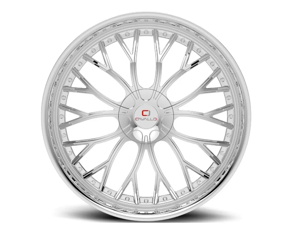 Cavallo CLV-33 Wheel 24x9 5x115|5X139.7 18mm Chrome - CLV-33249051151397+18C