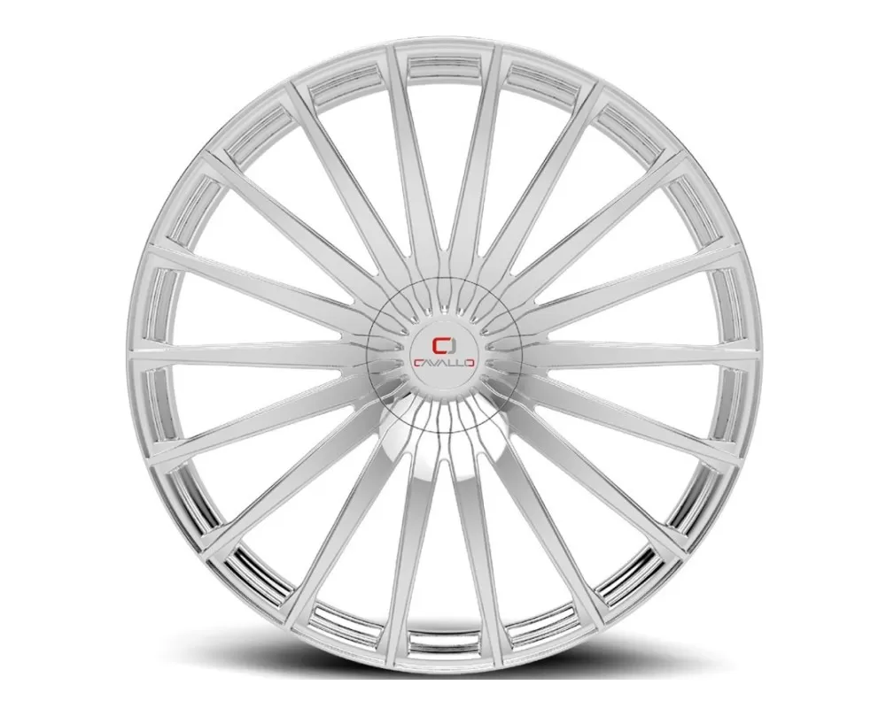 Cavallo CLV-34 Wheel 22x9.5 5x115|5x139.7 15mm Chrome - CLV-34229551151397+15C