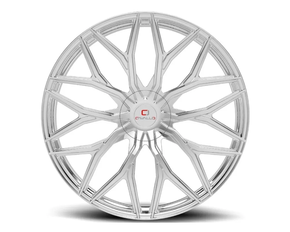 Cavallo CLV-37 Wheel 20x8.5 5x114.3|5x120 35mm Chrome - CLV-37208551143120+35C