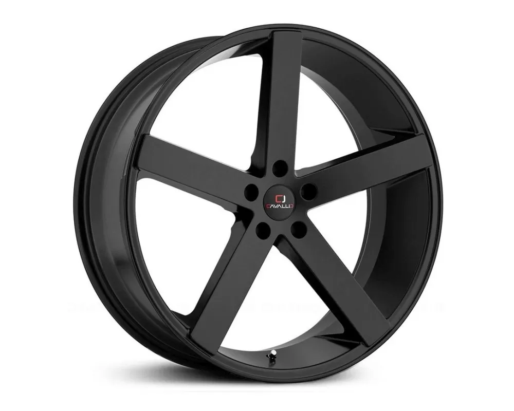 Cavallo CLV-5 Wheel 20x8.5 5x114.3 35mm Gloss Black - CLV-5208551143+35GB