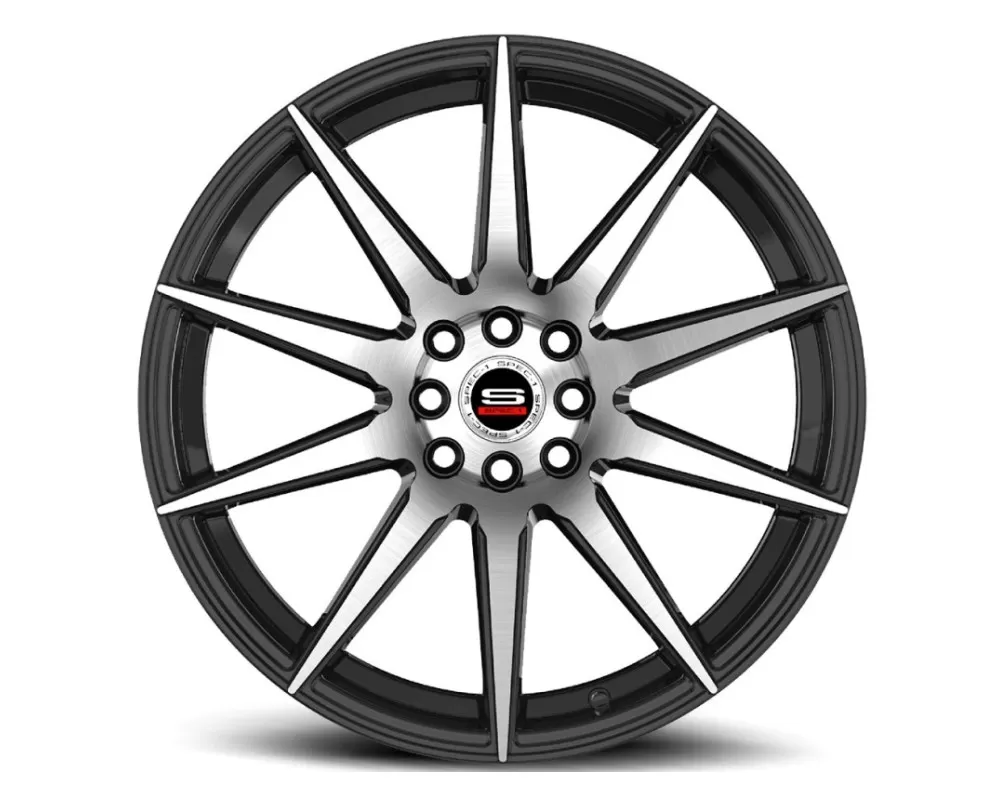 Spec-1 SP-51 Wheel Racing Series 17x7.5 5x105 | 5x114.3 42mm Gloss Black Machined - SP-5117752842GBM