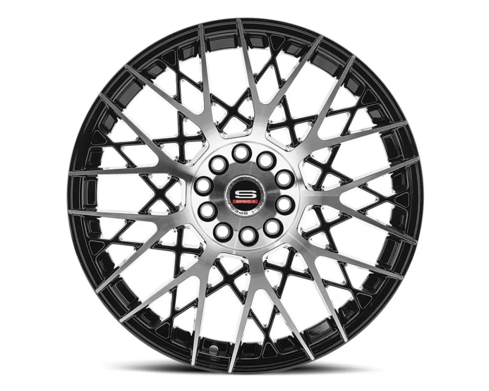 Spec-1 SP-53 Wheel Racing Series 17x7.5 4x100 | 4x114.3 42mm Gloss Black Machined - SP-531775942GBM