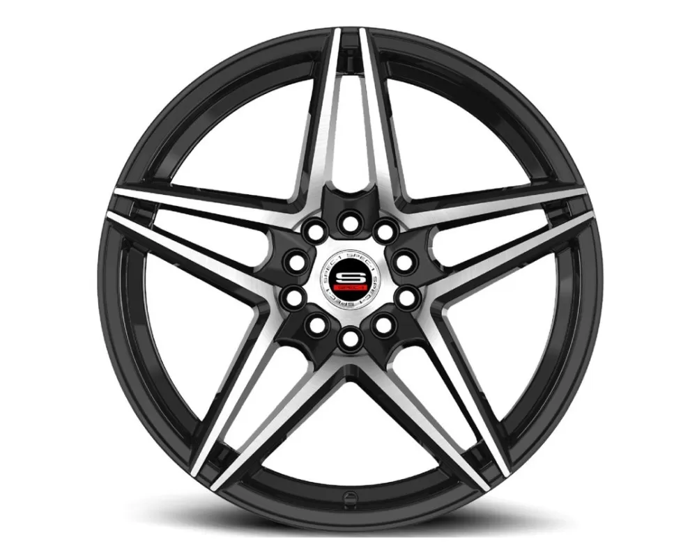 Spec-1 SP-54 Wheel Racing Series 17x7.5 5x105 | 5x114.3 42mm Gloss Black Machined - SP-5417752842GBM