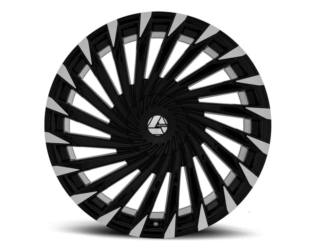 Azara 501 Wheel 20x8.5 5x110|5x114.3 35mm Gloss Black Machined - AZA-501208551101143+35BM