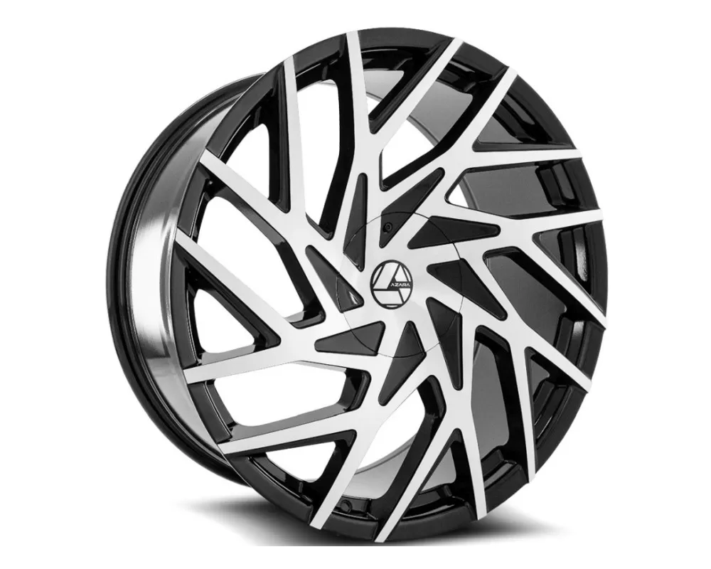 Azara 518 Wheel 24x9 5x115|5x120 35mm Gloss Black Machined - AZA-51824905115120+35 BM