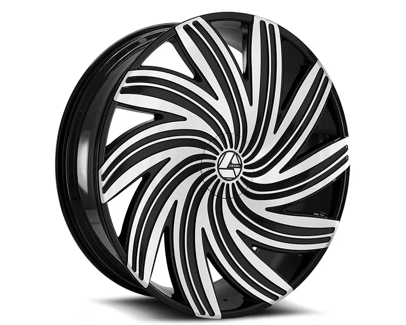 Azara Wheels AZA-502 Gloss Black Machined Wheel 20x8.5 5x115 | 5x120 15mm - AZA-50220855115120+15BM