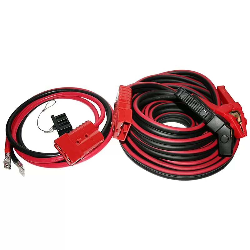 Bulldog Winch Booster Cable Set 5 Ft x 1/0 Gauge W/Quick Connects and 7.5 Ft Truck Wire - 20334
