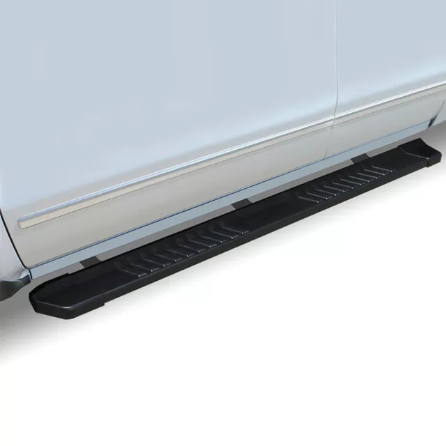 Raptor Series 6" Black Textured Aluminum OEM Style Slide Track Running Boards Nissan Titan XD King/Extended Cab 2004-2023 - 1707-0467BT