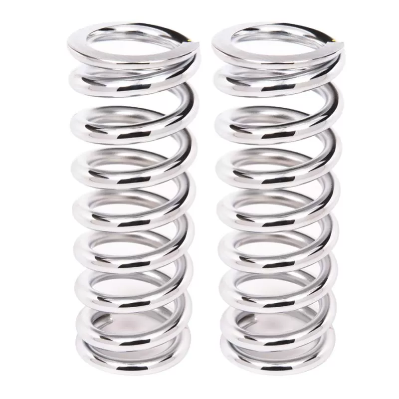 Aldan American Coil-Over-Spring, 120 lbs./in. Rate, 10 in. Length, 2.5 in. I.D. Chrome, Pair - 10-120CH2
