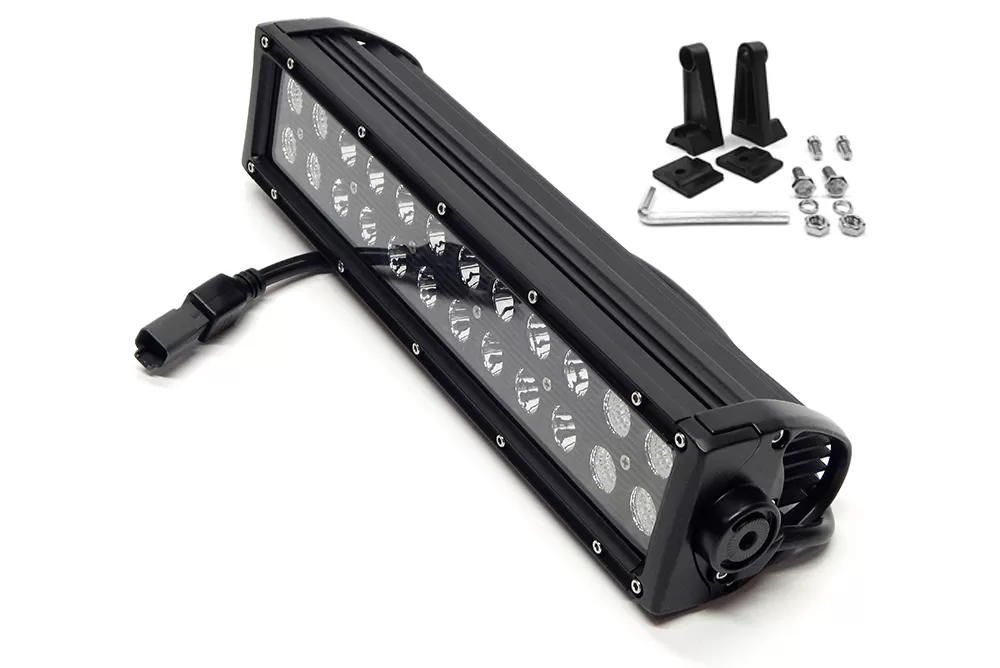 LED Light Bar 15 Inch Double Row Black Out Southern Truck - 75015