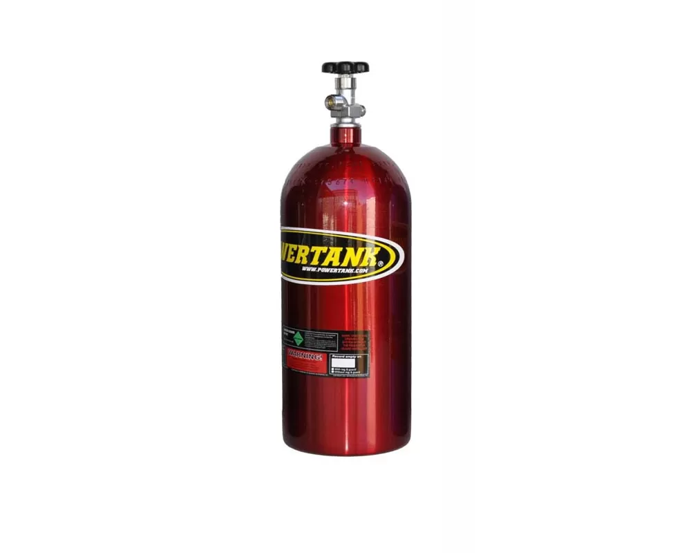Power Tank CO2 Tank 10 Lb. W/Valve Candy Red - CYL-2080-CR