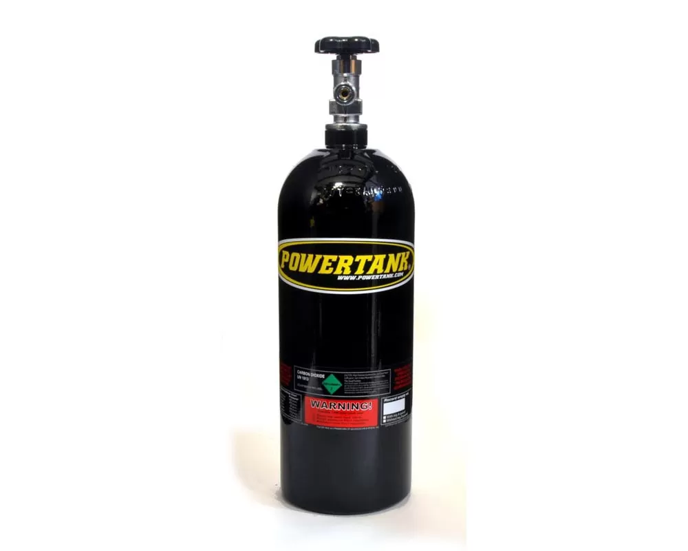 Power Tank CO2 Back Up Bottle 5 LB Powdercoat Black Bottle Only - CYL-2120-BK