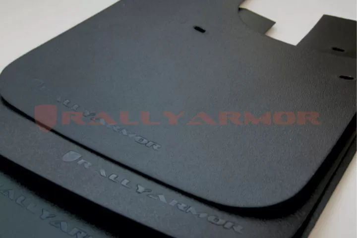 Rally Armor Basic Mud Flap Set Black w/Black Logo Subaru Impreza 93-01 - MF2-BAS-BLK