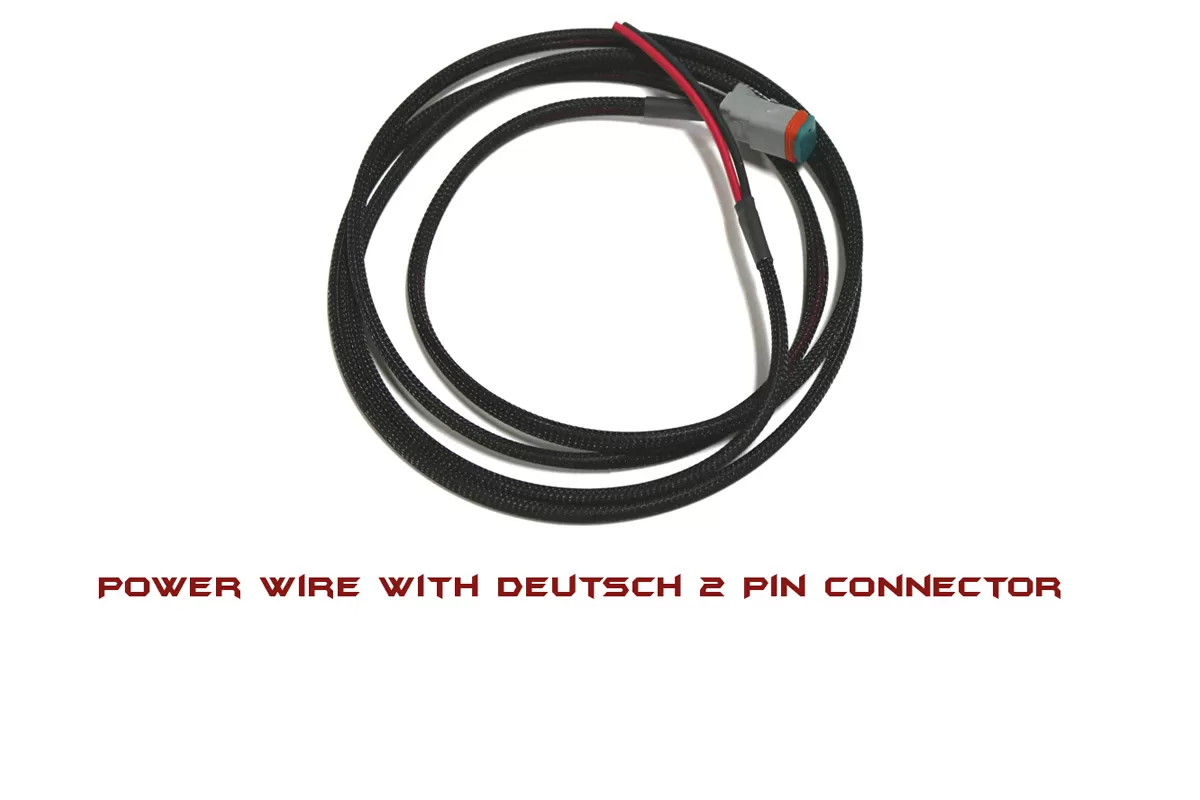 XTC Power Products 6' Power Wire with Deutsch 2 Pin Connector on one end - DT-CABLE-14-6
