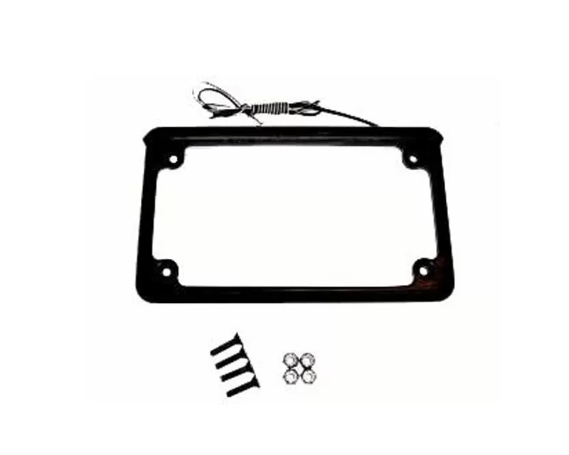 XTC Power Products 6" 6 LED License plate Frame - Black - LF-6BK
