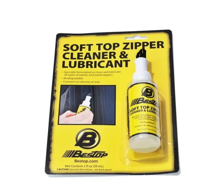 Bestop Soft Top Zipper Cleaner And Lubricant No Silicone No Wax 2oz Bottle Retail Packaged - 11206-00