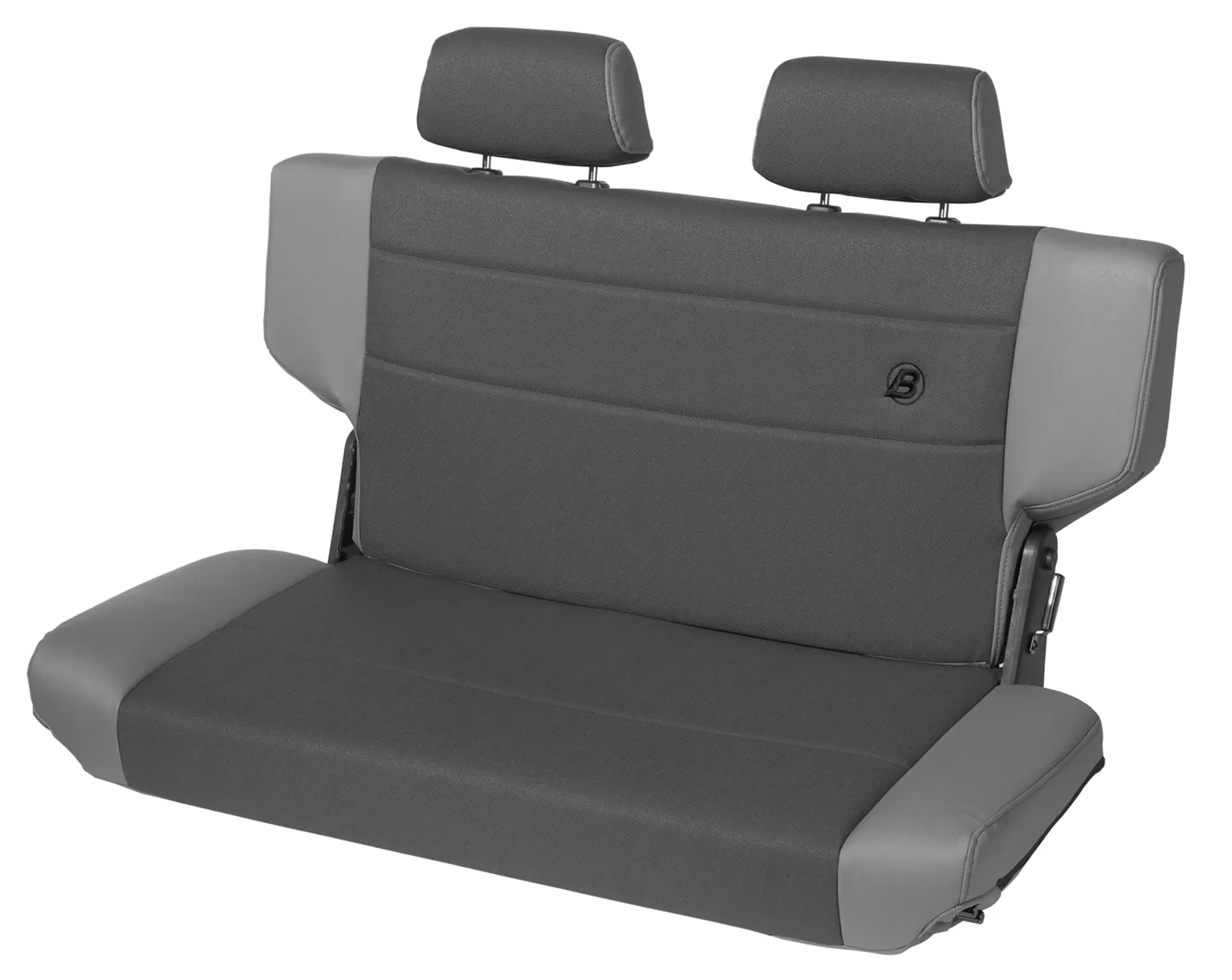Bestop Fabric Charcoal/Gray Trailmax II Fold-N-Tumble Rear Bench Seat Jeep Wrangler TJ 1997-2006 - 39439-09
