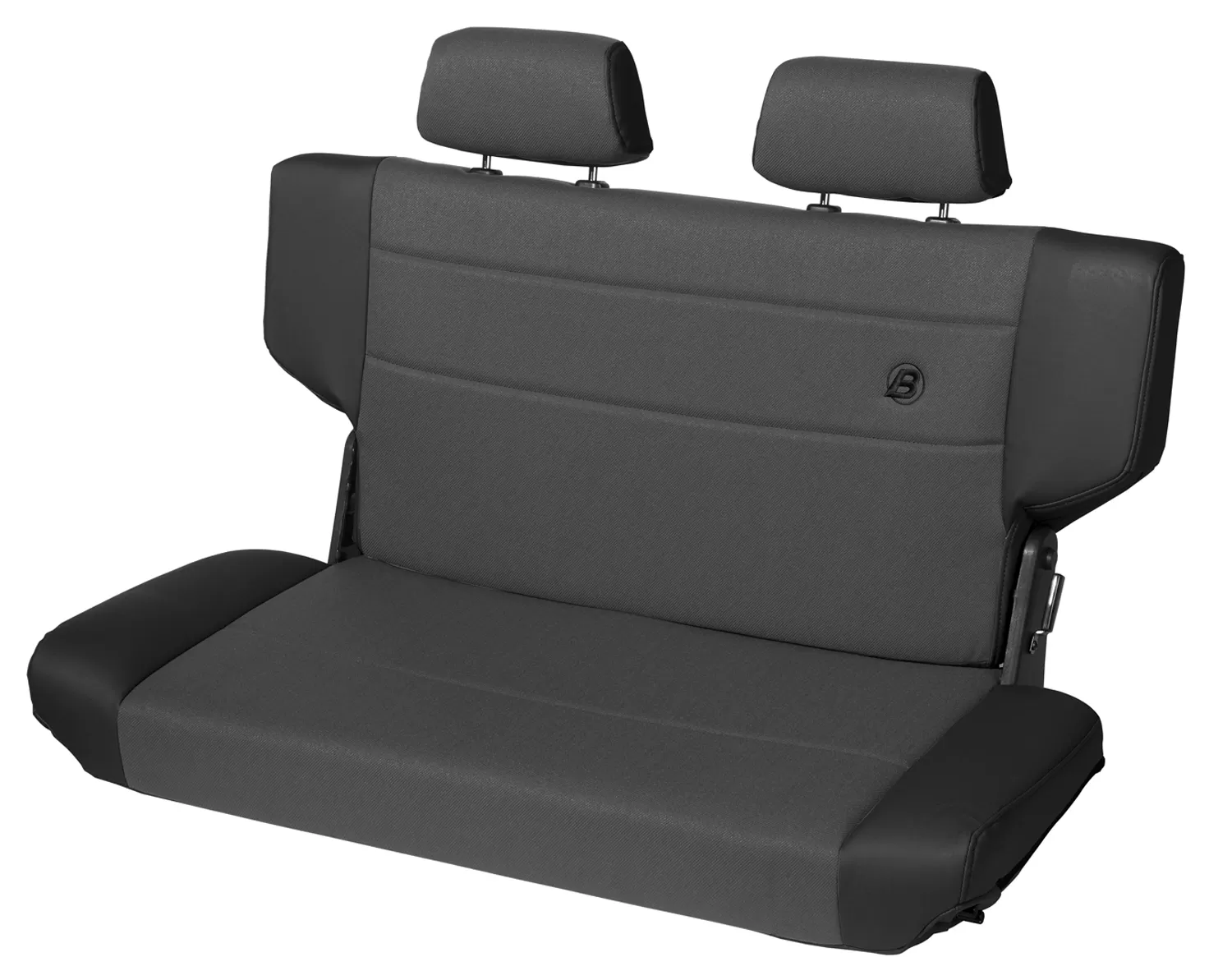 Bestop Fabric Black Denim Trailmax II Fold-N-Tumble Rear Bench Seat Jeep Wrangler TJ 1997-2006 - 39439-15