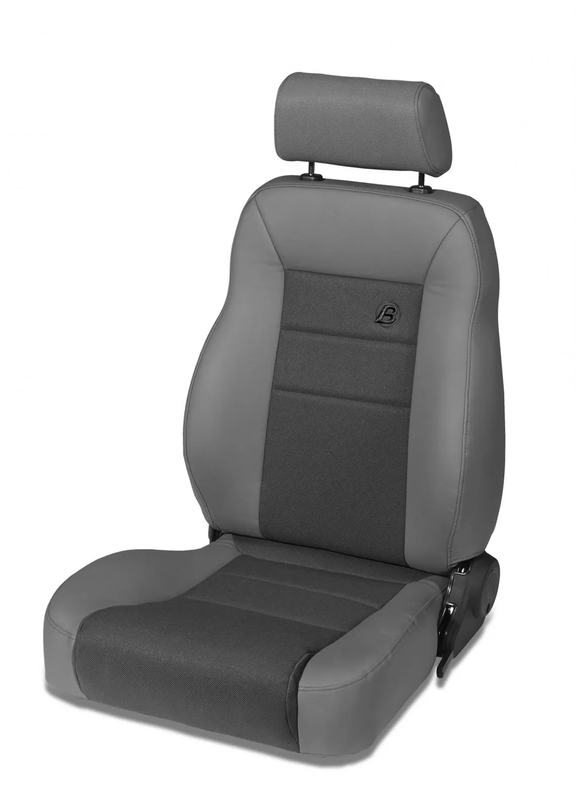 Bestop Fabric Charcoal/Gray Front Driver Side Trailmax II Pro Front Seat Jeep CJ-7 | Wrangler YJ 1976-2006 - 39461-09