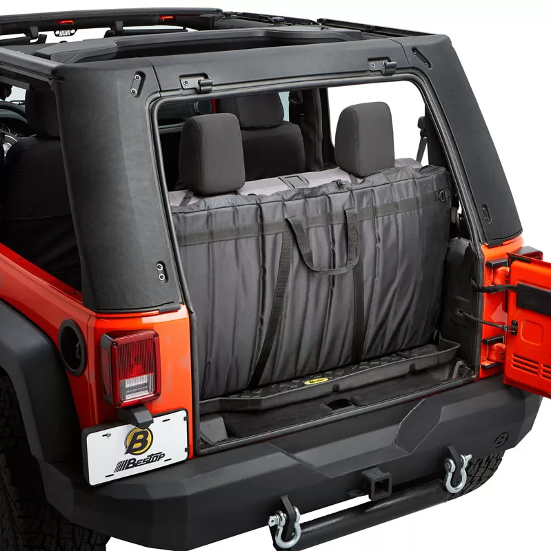 Bestop Black Window Storage Bag Jeep Wrangler 2007-2018 - 42811-01