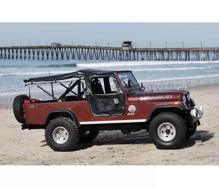 Bestop Black Crush Tigertop Soft Top Jeep Jeepster | Commando 1967-1973 - 51311-01