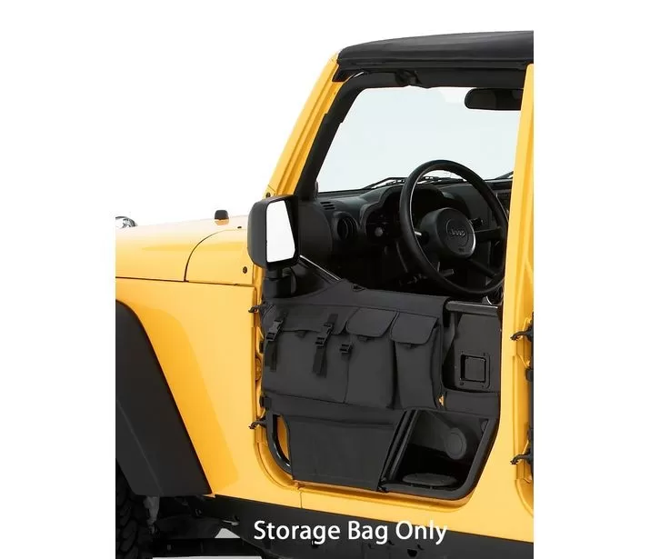 Bestop Black Denim Element Door Storage Panels Jeep CJ-7 | Wrangler 1976-1995 - 51812-15
