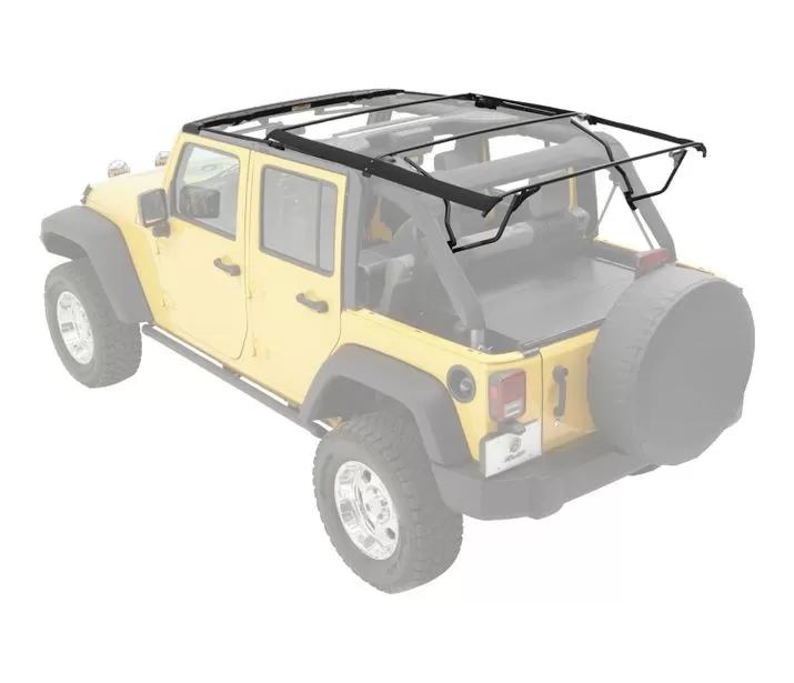 Bestop Black OE Style Replacement Bow & Frame Hardware Kit Jeep Wrangler 4-Door 2007-2018 - 55001-01