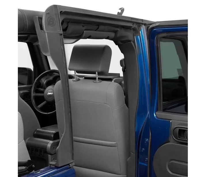 Bestop Black Door Surrounds Jeep Wrangler 4-Door 2010-2018 - 55011-01